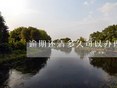逾期还清多久可以办理信用卡 逾期还清多久可以办理信用卡