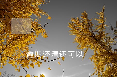 逾期还清还可以 逾期还清还可以