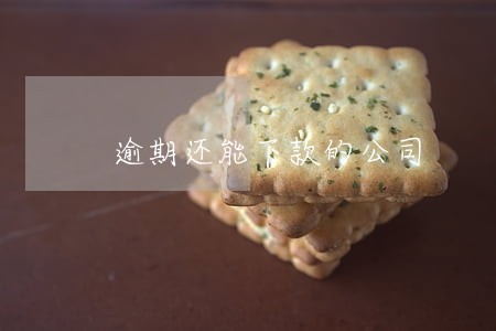 逾期还能下款的公司 逾期还能下款的公司