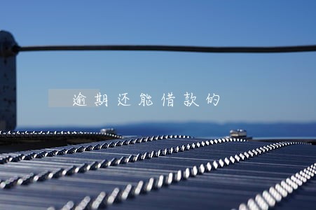 逾期还能借款的 逾期还能借款的