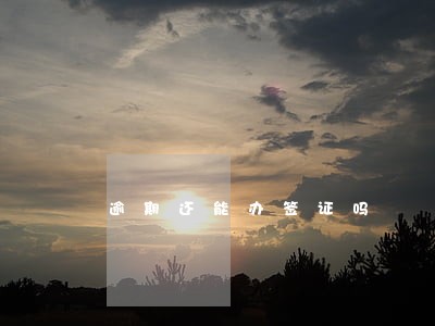 逾期还能办签证吗 逾期还能办签证吗
