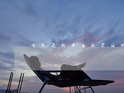 逾期还能开无犯罪证明吗 逾期还能开无犯罪证明吗