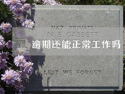 逾期还能正常工作吗 逾期还能正常工作吗