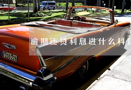 逾期还贷利息进什么科目 逾期还贷利息进什么科目