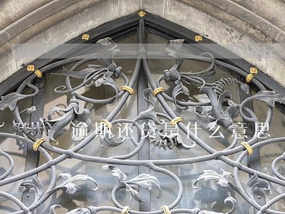 逾期还贷是什么意思