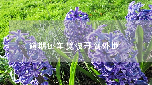 逾期还车贷被开到外地 逾期还车贷被开到外地