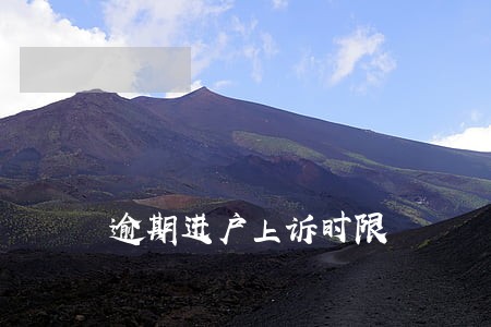 逾期进户上诉时限