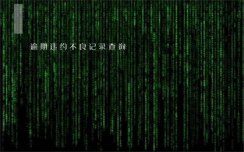 逾期违约不良记录查询 逾期违约不良记录查询
