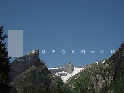 逾期违约案例分析题 逾期违约案例分析题