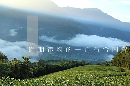 逾期违约的一方有合同解除权吗 逾期违约的一方有合同解除权吗