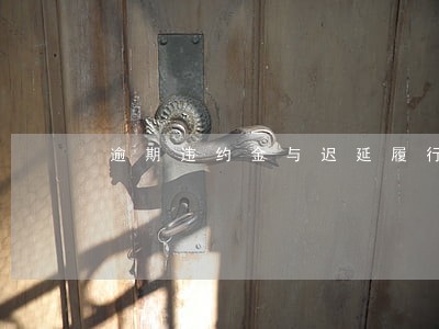 逾期违约金与迟延履行金 逾期违约金与迟延履行金