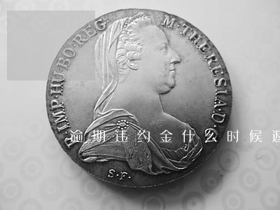 逾期违约金什么时候返还 逾期违约金什么时候返还