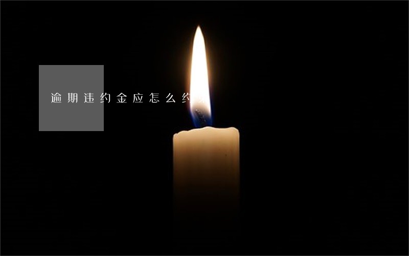 逾期违约金应怎么约束 逾期违约金应怎么约束