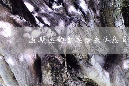 逾期违约金要除去休息日吗 逾期违约金要除去休息日吗