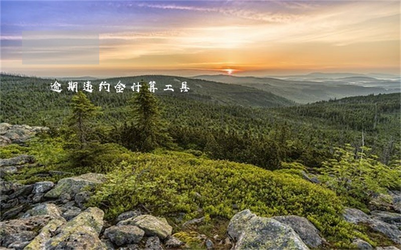 逾期违约金计算工具 逾期违约金计算工具