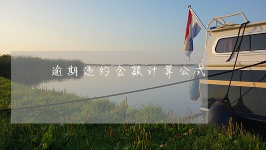 逾期违约金额计算公式 逾期违约金额计算公式