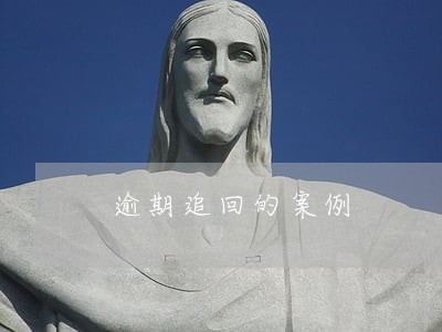 逾期追回的案例 逾期追回的案例