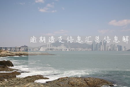 逾期透支信息汇总信息解读 逾期透支信息汇总信息解读