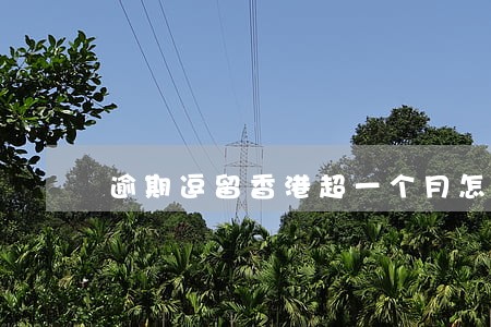 逾期逗留香港超一个月怎样 逾期逗留香港超一个月怎样
