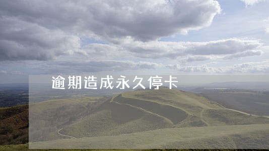 逾期造成永久停卡 逾期造成永久停卡