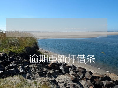 逾期重新打借条 逾期重新打借条