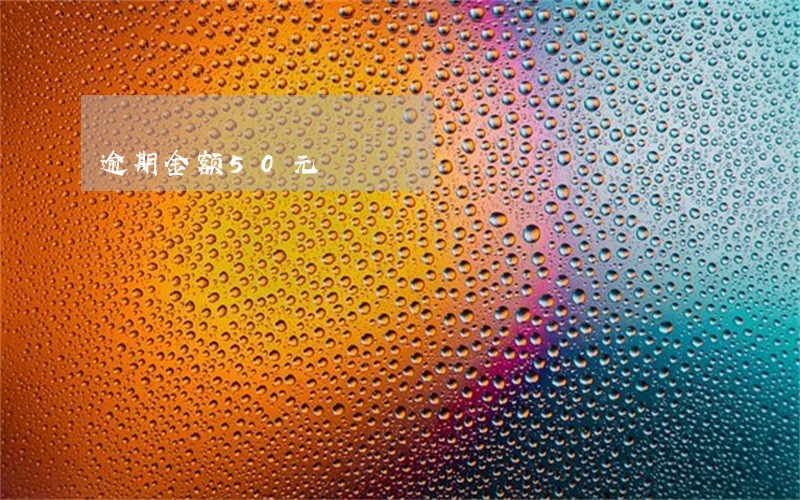 逾期金额50元 逾期金额50元