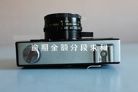 逾期金额分段求和 逾期金额分段求和