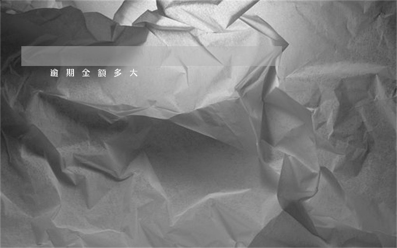 逾期金额多大 逾期金额多大