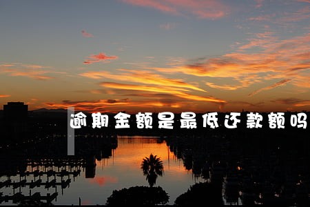 逾期金额是最低还款额吗 逾期金额是最低还款额吗