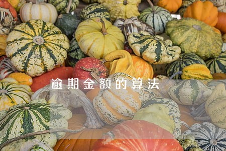逾期金额的算法 逾期金额的算法