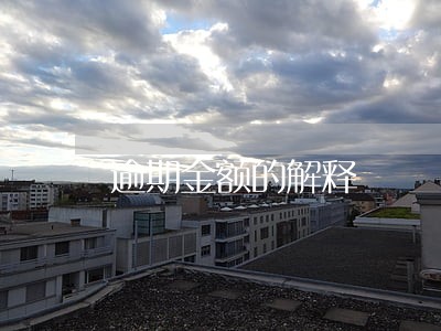 逾期金额的解释 逾期金额的解释