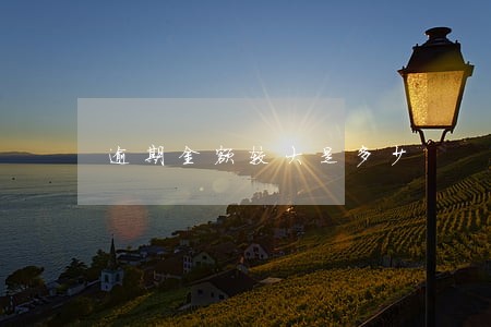 逾期金额较大是多少 逾期金额较大是多少