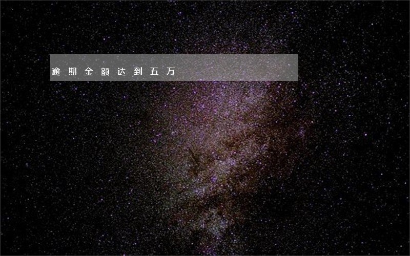 逾期金额达到五万