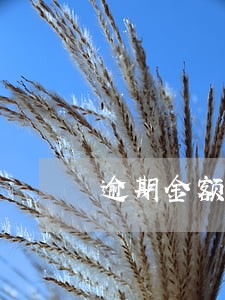 逾期金额高过本金怎么办 逾期金额高过本金怎么办