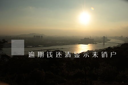 逾期钱还清显示未销户 逾期钱还清显示未销户