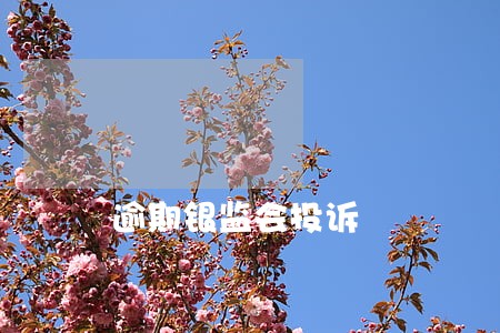 逾期银监会投诉 逾期银监会投诉