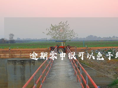 逾期零申报可以免予处罚不 逾期零申报可以免予处罚不