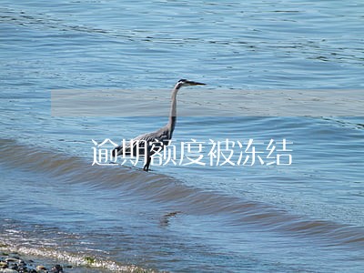 逾期额度被冻结 逾期额度被冻结
