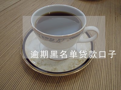 逾期黑名单贷款口子 逾期黑名单贷款口子