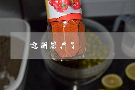 逾期黑户了 逾期黑户了