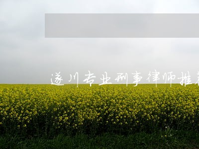 遂川专业刑事律师推荐 遂川专业刑事律师推荐