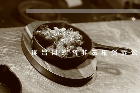 遂昌县知名非法集资诉讼律师
