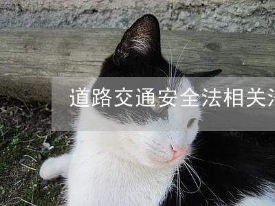 道路交通安全法相关法规规章