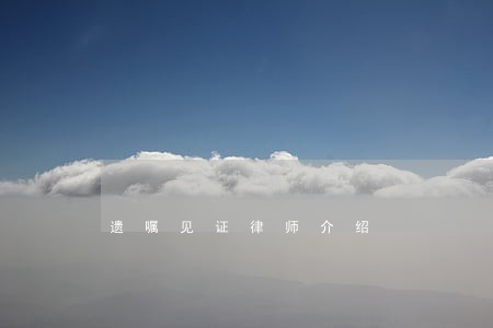 遗嘱见证律师介绍 遗嘱见证律师介绍