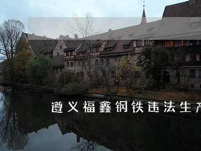 遵义福鑫钢铁违法生产