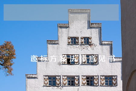 邀标方案法律意见书