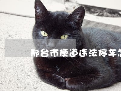 邢台市便道违法停车怎么处罚 邢台市便道违法停车怎么处罚