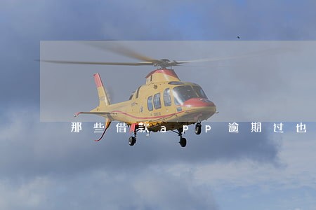 那些借款app逾期过也可以贷 那些借款app逾期过也可以贷