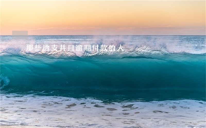 那些透支并且逾期付款的人 那些透支并且逾期付款的人