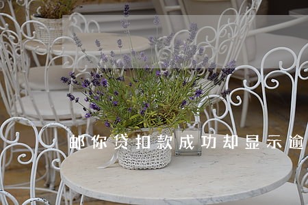 邮你贷扣款成功却显示逾期 邮你贷扣款成功却显示逾期